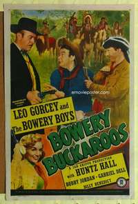 h725 BOWERY BUCKAROOS one-sheet movie poster '47 Leo Gorcey & Bowery Boys