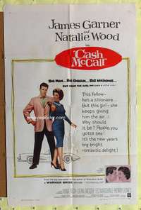 h707 CASH MCCALL one-sheet movie poster '60 James Garner, Natalie Wood