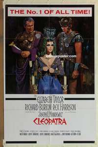 h694 CLEOPATRA one-sheet movie poster '64 Elizabeth Taylor, Burton