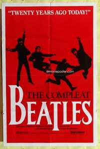 h687 COMPLEAT BEATLES one-sheet movie poster '84 John, Paul, Ringo, George