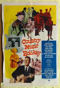 h667 COUNTRY MUSIC HOLIDAY one-sheet movie poster '58 Zsa Zsa Gabor