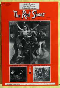 h245 RED SHOES English one-sheet movie poster R60s Powell & Pressburger!