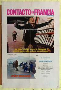 h557 FRENCH CONNECTION Spanish/U.S. one-sheet movie poster '71 Gene Hackman, Scheider