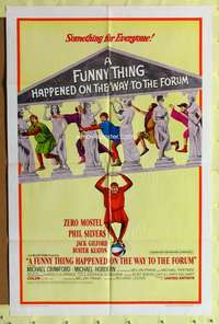 h550 FUNNY THING HAPPENED ON THE WAY TO THE FORUM one-sheet movie poster '66