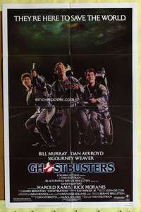 h527 GHOSTBUSTERS one-sheet movie poster '84 Bill Murray, Aykroyd, Ramis