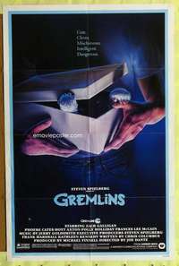 h508 GREMLINS one-sheet movie poster '84 Joe Dante, horror comedy!