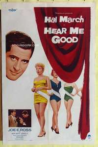 h498 HEAR ME GOOD one-sheet movie poster '57 Hal March, Joe E. Ross