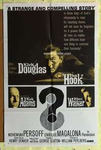 h484 HOOK one-sheet movie poster '63 Kirk Douglas, Korean War