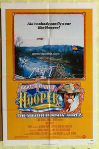 h483 HOOPER style C one-sheet movie poster '78 Burt Reynolds, great image!