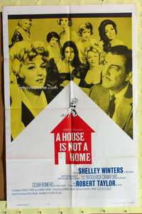 h467 HOUSE IS NOT A HOME one-sheet movie poster '64 Shelley Winters
