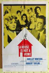 h468 HOUSE IS NOT A HOME int'l one-sheet movie poster '64 Shelley Winters