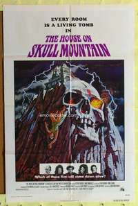 h464 HOUSE ON SKULL MOUNTAIN one-sheet movie poster '74 Tanenbaum art!