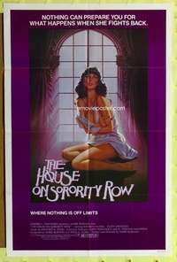 h463 HOUSE ON SORORITY ROW one-sheet movie poster '82 cool sexy image!