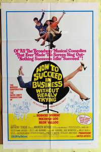 h455 HOW TO SUCCEED IN BUSINESS WITHOUT TRYING one-sheet movie poster '67