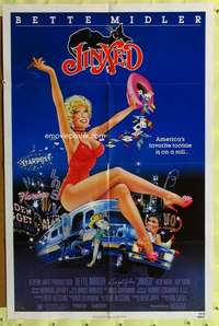 h434 JINXED one-sheet movie poster '82 Bette Midler, Ken Wahl, Rip Torn