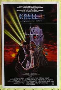 h410 KRULL int'l one-sheet movie poster '83 great sci-fi fantasy image!