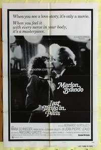 h398 LAST TANGO IN PARIS style B one-sheet movie poster R75 Marlon Brando