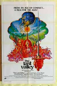 h397 LAST VALLEY int'l one-sheet movie poster '71 James Clavell, Caine