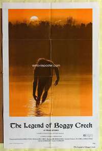 h393 LEGEND OF BOGGY CREEK one-sheet movie poster '73 Ralph McQuarrie art!