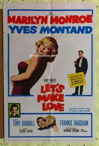 h387 LET'S MAKE LOVE one-sheet movie poster '60 sexy Marilyn Monroe!