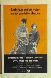 h377 LITTLE FAUSS & BIG HALSY one-sheet movie poster '70 Robert Redford