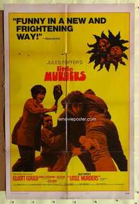 h376 LITTLE MURDERS int'l one-sheet movie poster '70 Gould, Sutherland