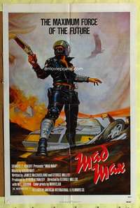 h353 MAD MAX one-sheet movie poster '80 Mel Gibson, George Miller classic!