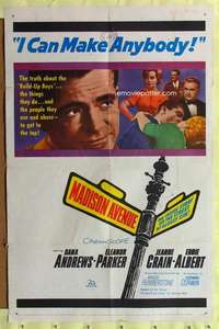 h350 MADISON AVENUE one-sheet movie poster '61 Dana Andrews, Parker