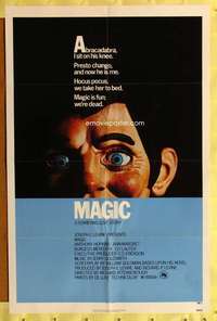 h349 MAGIC one-sheet movie poster '78 Anthony Hopkins, Ann-Margret