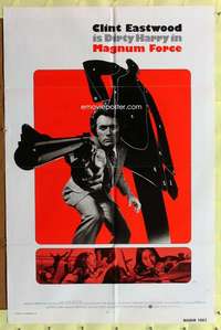 h346 MAGNUM FORCE int'l one-sheet movie poster '73 Eastwood, Dirty Harry