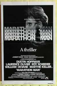 h341 MARATHON MAN one-sheet movie poster '76 Dustin Hoffman, Schlesinger