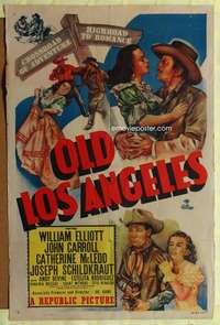 h300 OLD LOS ANGELES one-sheet movie poster '48 Wild Bill Elliott