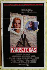 h289 PARIS TEXAS one-sheet movie poster '84 Wim Wenders, Nastassja Kinski