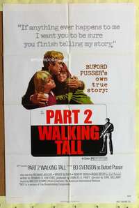 h287 PART 2 WALKING TALL one-sheet movie poster '75 Bo Svenson, AIP