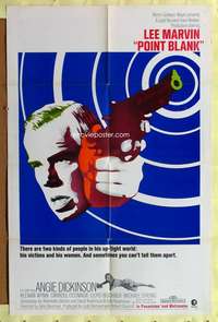 h271 POINT BLANK one-sheet movie poster '67 Lee Marvin, Angie Dickinson