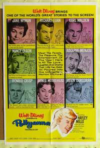 h270 POLLYANNA one-sheet movie poster '60 Hayley Mills, Jane Wyman