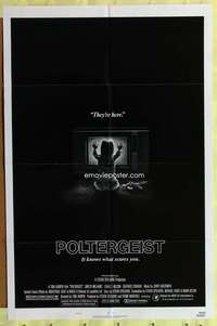 h269 POLTERGEIST one-sheet movie poster '82 Tobe Hooper, They're here!