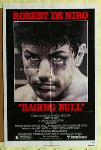 h257 RAGING BULL one-sheet movie poster '80 Robert De Niro, Martin Scorsese