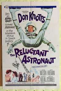 h243 RELUCTANT ASTRONAUT one-sheet movie poster '67 Don Knotts, Nielsen