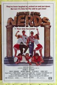 h235 REVENGE OF THE NERDS one-sheet movie poster '84 Robert Carradine