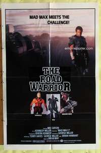 h352 MAD MAX 2: THE ROAD WARRIOR one-sheet movie poster '82 Mel Gibson