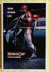 h224 ROBOCOP one-sheet movie poster '87 Paul Verhoeven, classic sci-fi!
