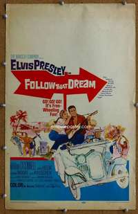 j105 FOLLOW THAT DREAM movie window card '62 Elvis Presley, rock!
