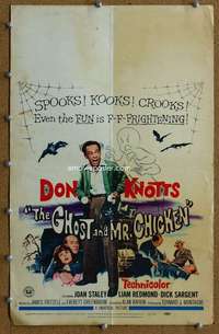 j117 GHOST & MR CHICKEN movie window card '65 Don Knotts, Staley
