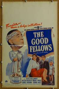 j121 GOOD FELLOWS movie window card '43 Cecil Kellaway, Helen Walker