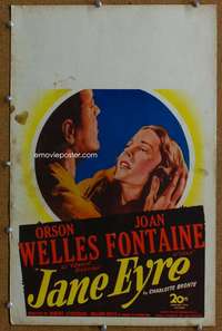 j142 JANE EYRE movie window card '44 Orson Welles, Joan Fontaine