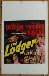 j151 LODGER movie window card '43 Laird Cregar as Jack the Ripper!