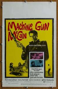j153 MACHINE GUN McCAIN movie window card '70 Cassavetes, Ekland