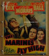 j160 MARINES FLY HIGH movie window card '40 Richard Dix