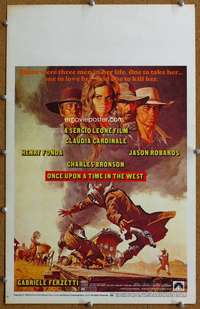 j177 ONCE UPON A TIME IN THE WEST movie window card '68 Sergio Leone